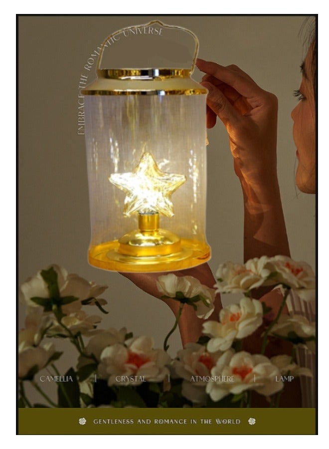 سوبر زي يوث فانوس ديكور رمضان، فانوس زجاجي ليلي، فانوس تخييم ريترو خفيف الوزن، للحفلات والمهرجانات - Image 2